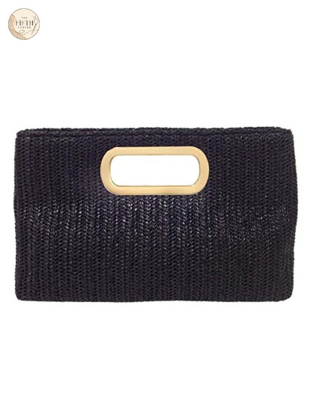 Woven Straw Raffia Clutch Top Handle Crossbody Chain Strap Summer Bag